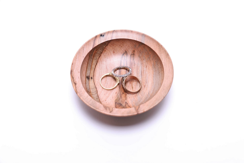 #2659 Small Ambrosia Maple Wooden Bowl  (4 3/8" x 1 3/8")