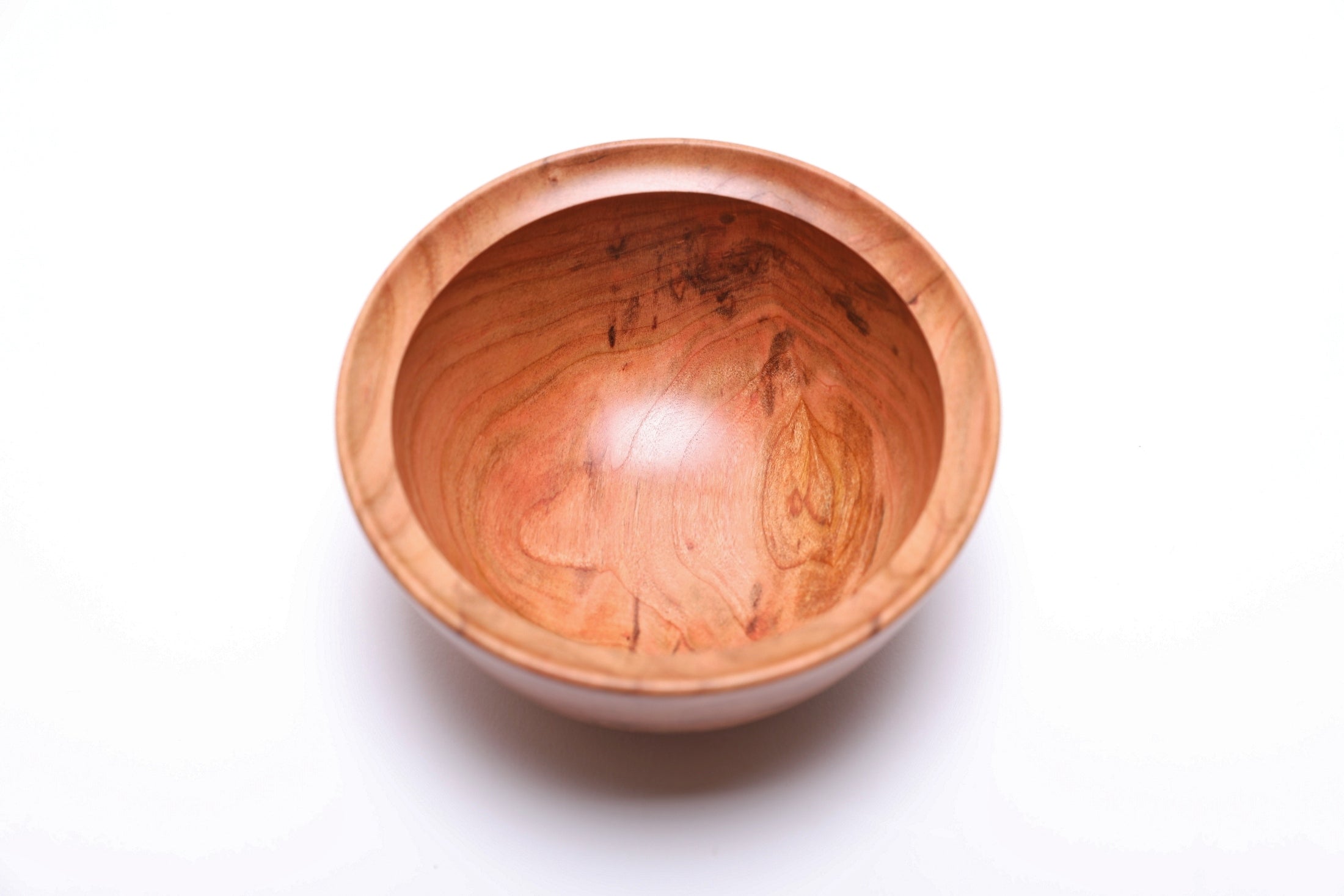 #2661 Small Wild Black Cherry Burl Wooden Bowl (4 3/4" x 2 3/8")
