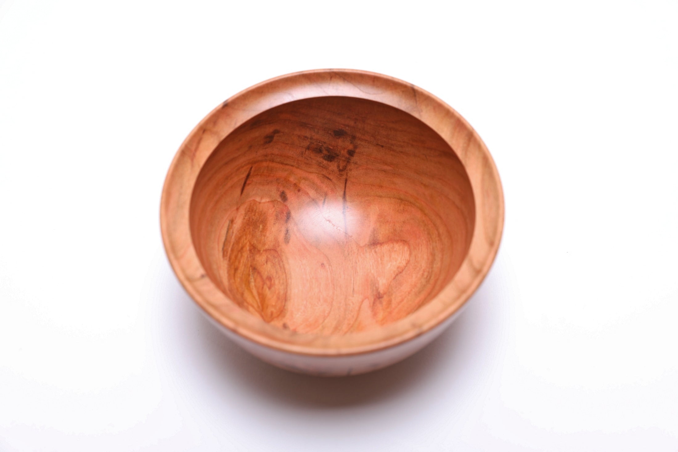 #2661 Small Wild Black Cherry Burl Wooden Bowl (4 3/4" x 2 3/8")