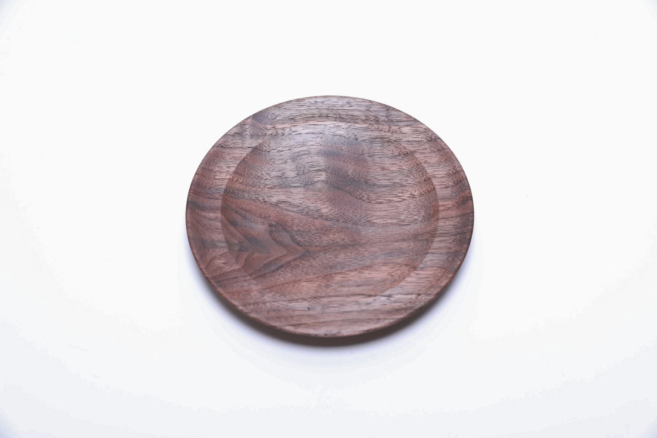 #2665 Small Wild Black Walnut Wooden Shallow Dish  (5 5/8" x 5/8")