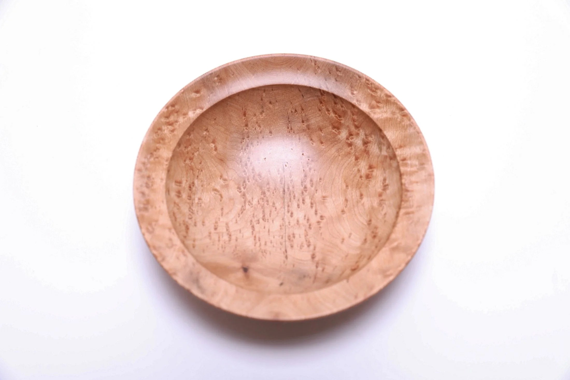 #2662 Small Birdseye Sugar Maple Wooden Bowl  (5 1/8" x 1 3/8")