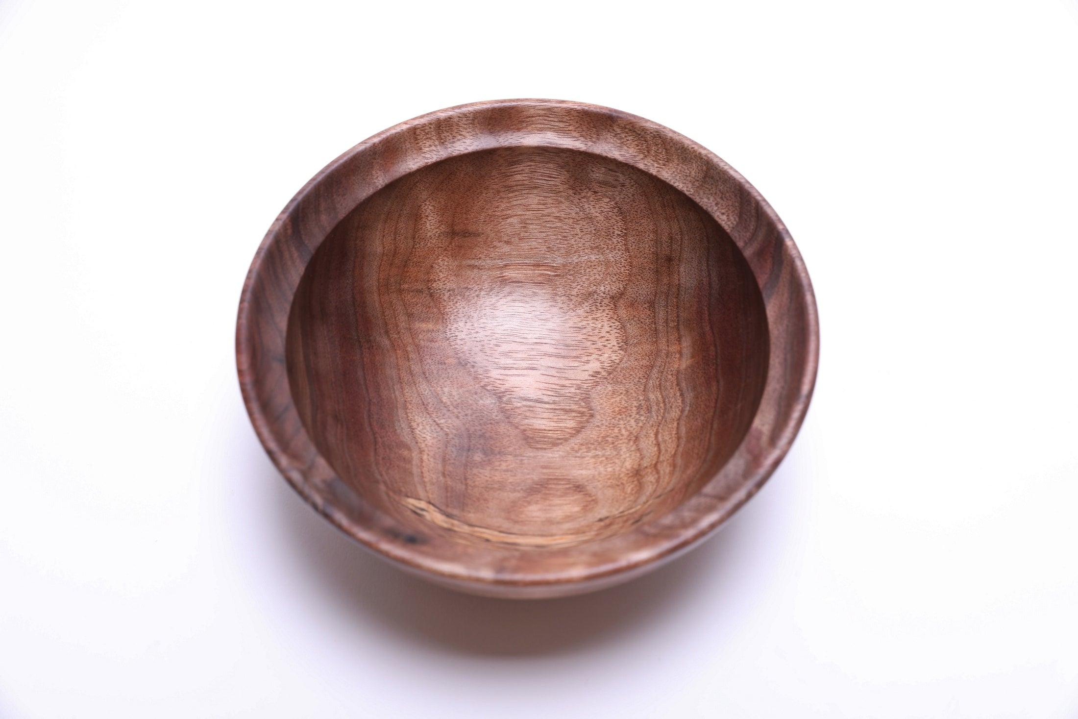 #2668 Spalted Wild Black Walnut Wooden Bowl  (6 5/8" x 2 3/4")