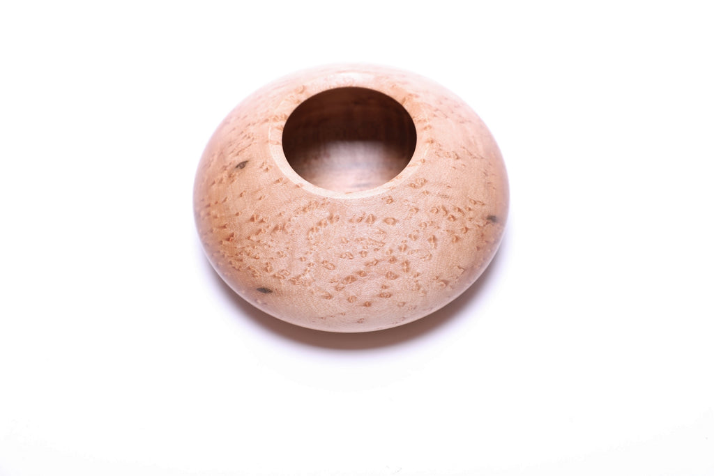 #2674 Birdseye Maple Wooden Hollow Form  (5 1/2" x 2 3/8")