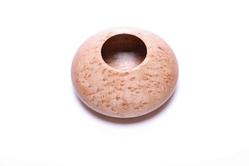 #2674 Birdseye Maple Wooden Hollow Form  (5 1/2" x 2 3/8")