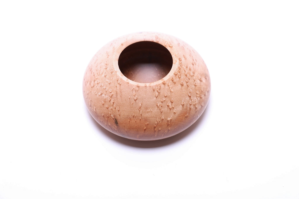 #2674 Birdseye Maple Wooden Hollow Form  (5 1/2" x 2 3/8")