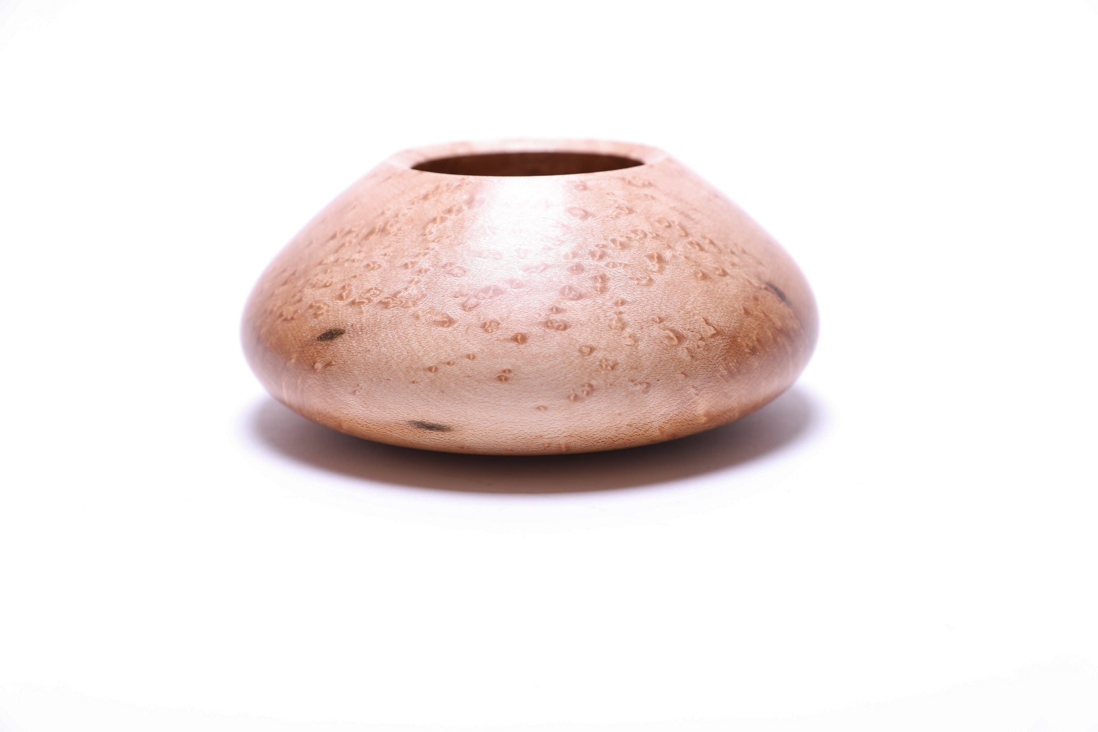 #2674 Birdseye Maple Wooden Hollow Form  (5 1/2" x 2 3/8")