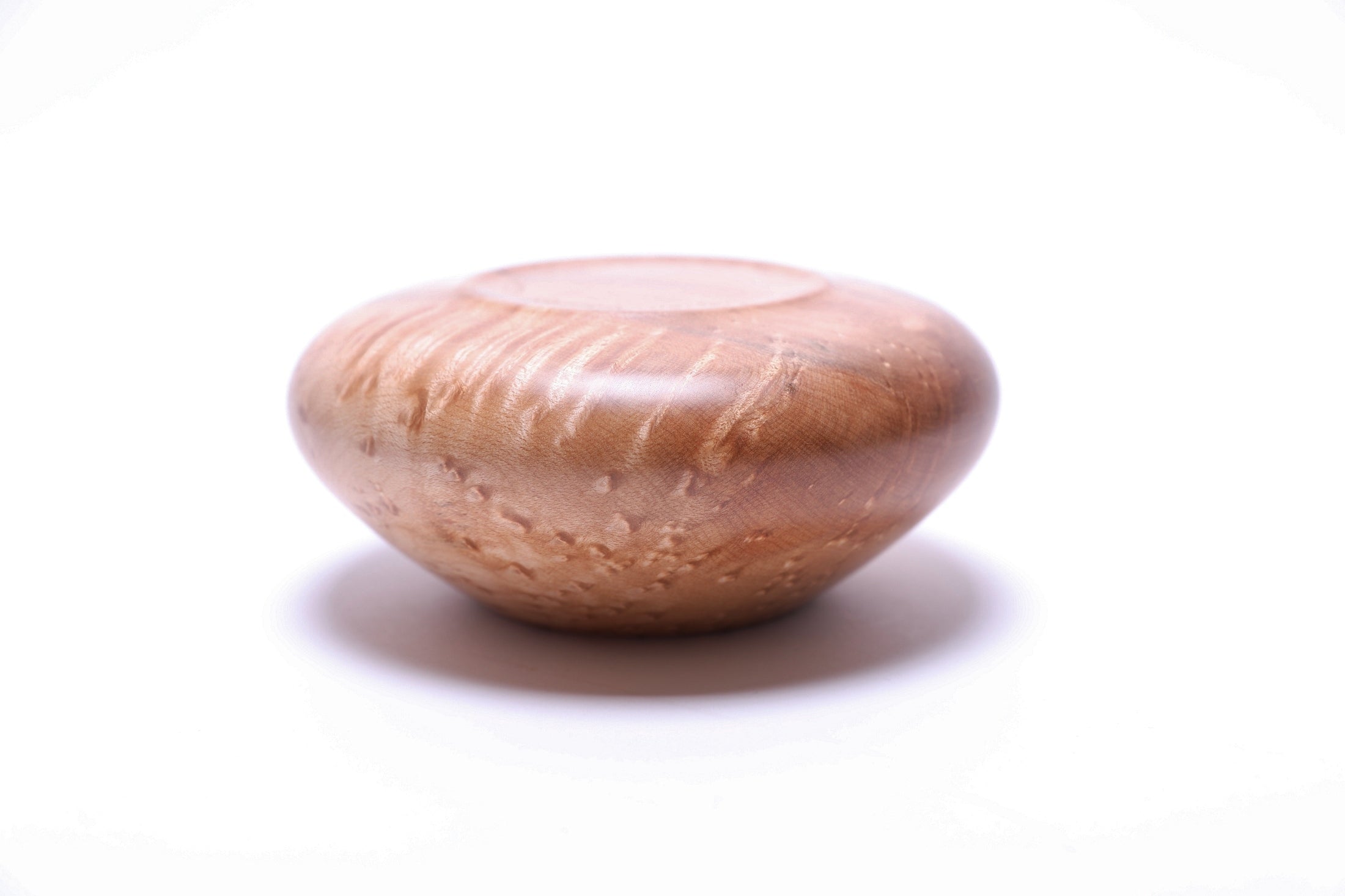 #2674 Birdseye Maple Wooden Hollow Form  (5 1/2" x 2 3/8")