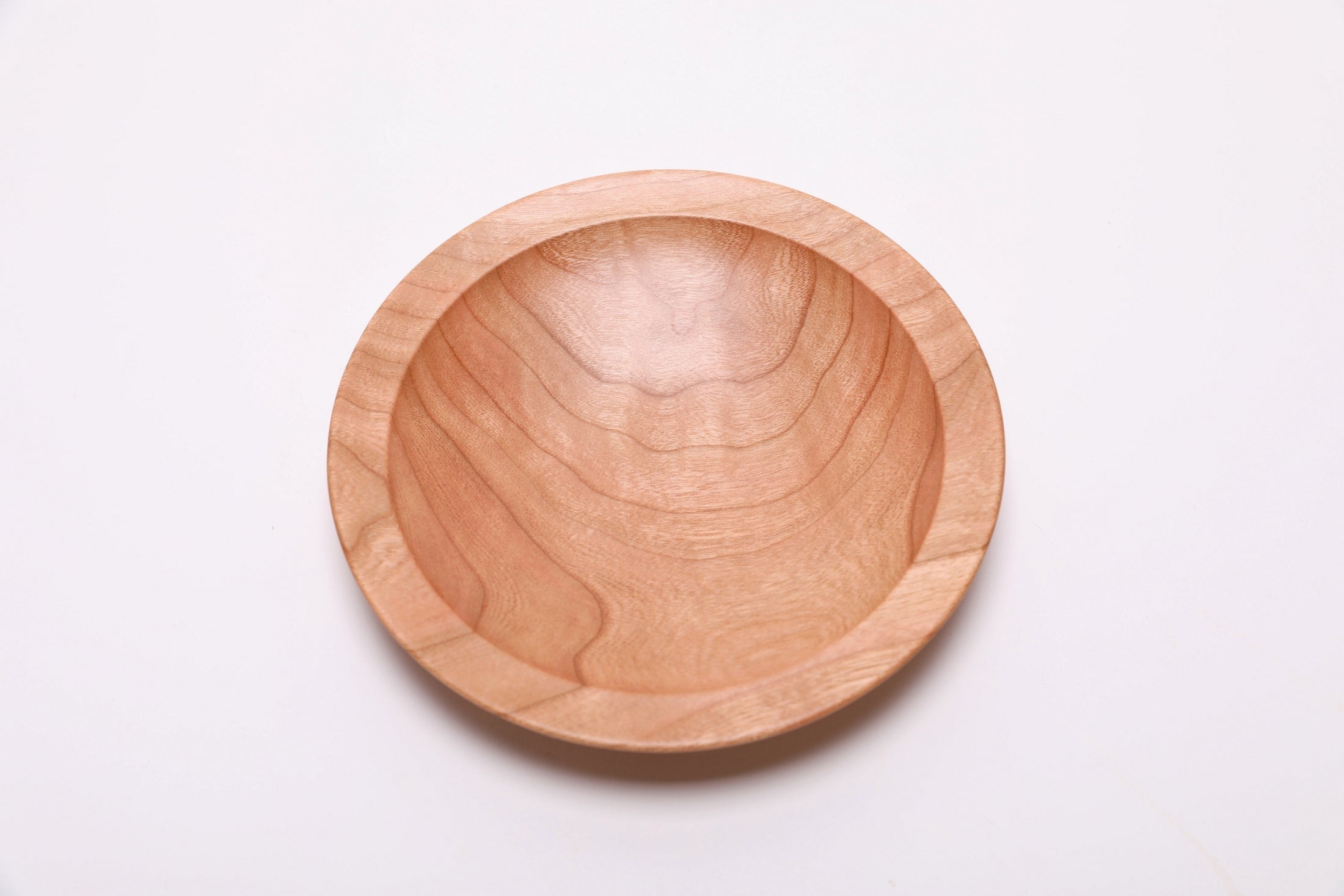 #2678 Curly Black Cherry Wooden Ring Dish  (6" x 1")