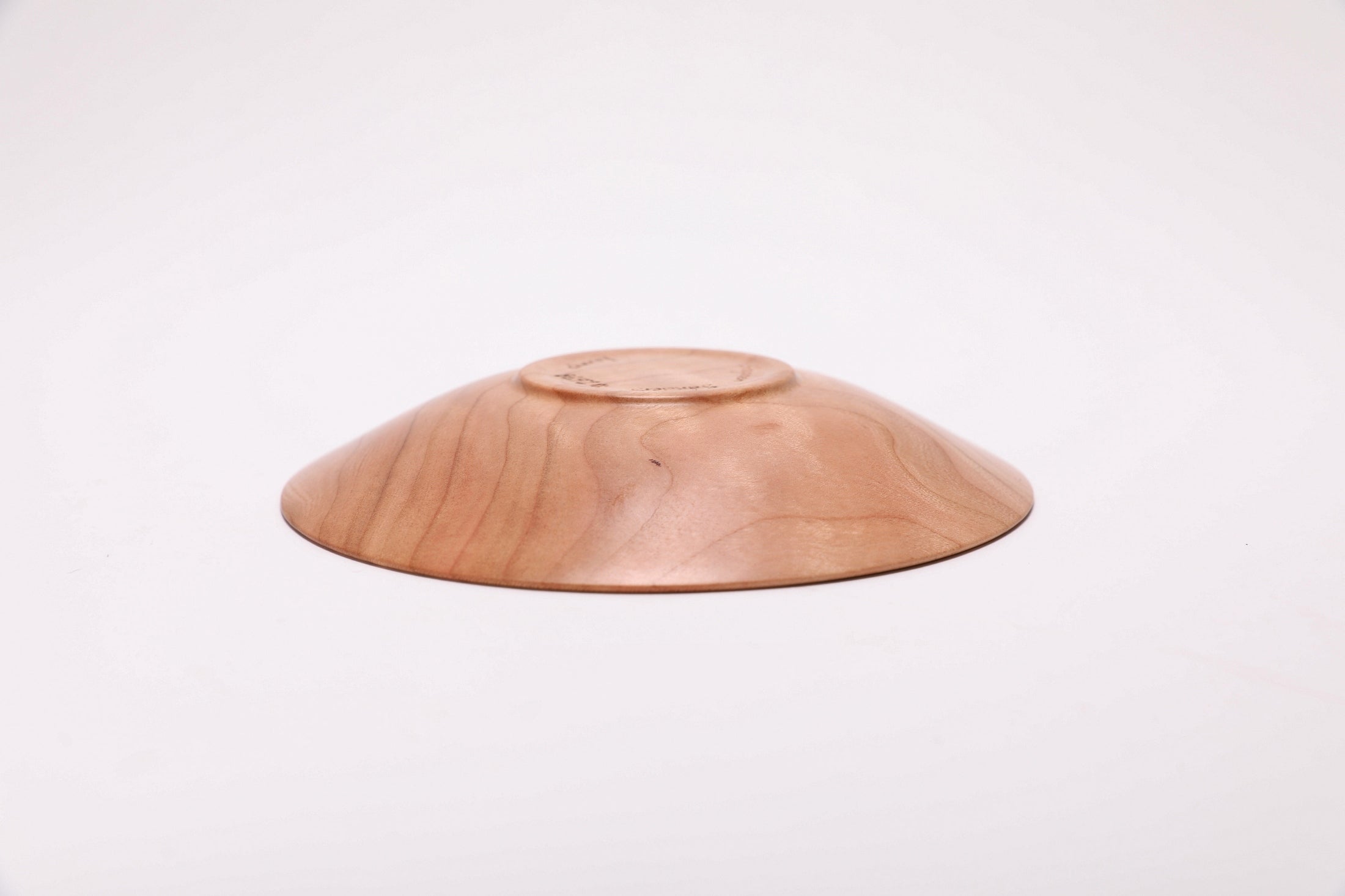 #2678 Curly Black Cherry Wooden Ring Dish  (6" x 1")