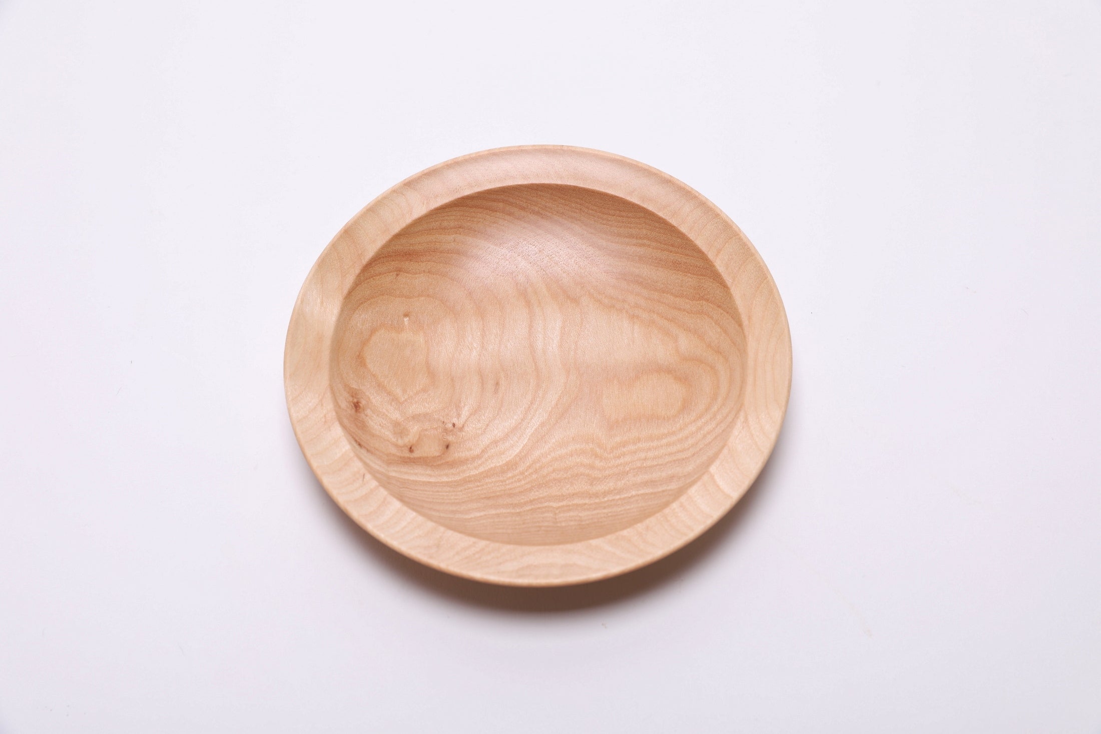 #2679 Curly Yellow Birch Wooden Ring Dish  (5 5/8" x 1")