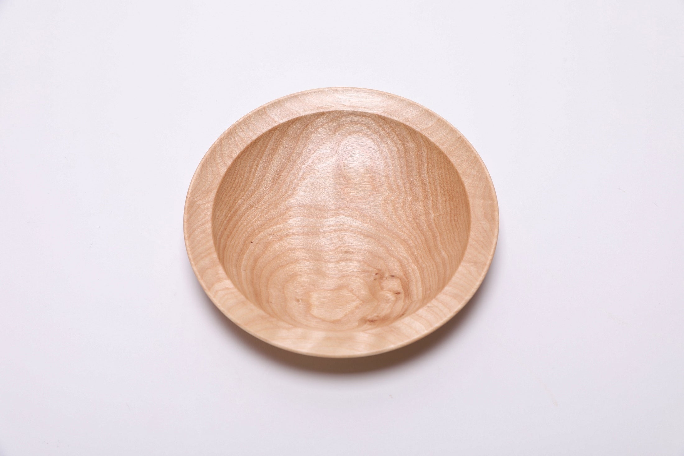 #2679 Curly Yellow Birch Wooden Ring Dish  (5 5/8" x 1")
