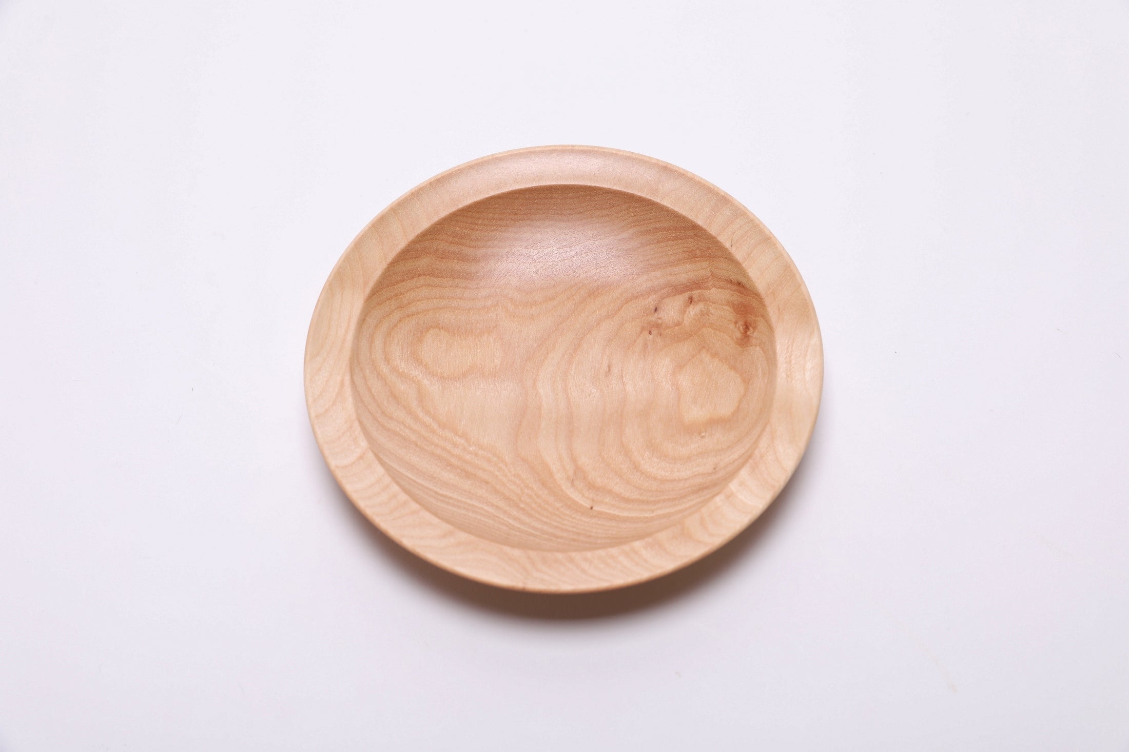 #2679 Curly Yellow Birch Wooden Ring Dish  (5 5/8" x 1")