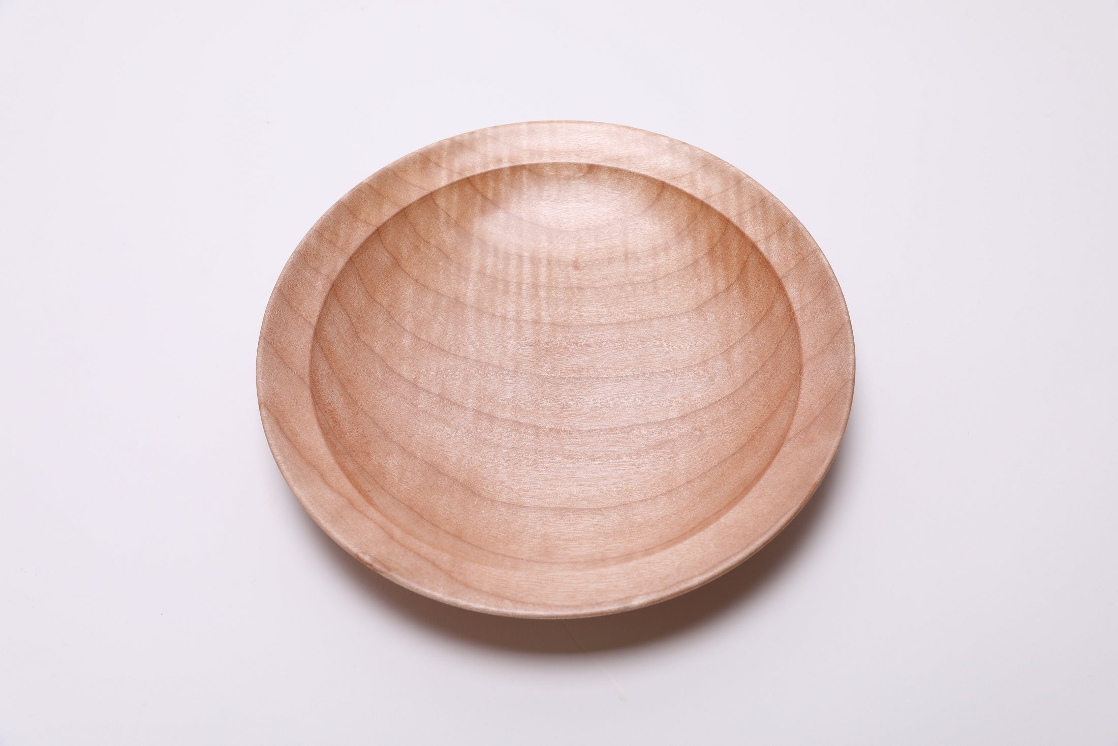 #2683 Tiger Big Leaf Maple Wooden Bowl  (9 3/8" x 1 1/2")