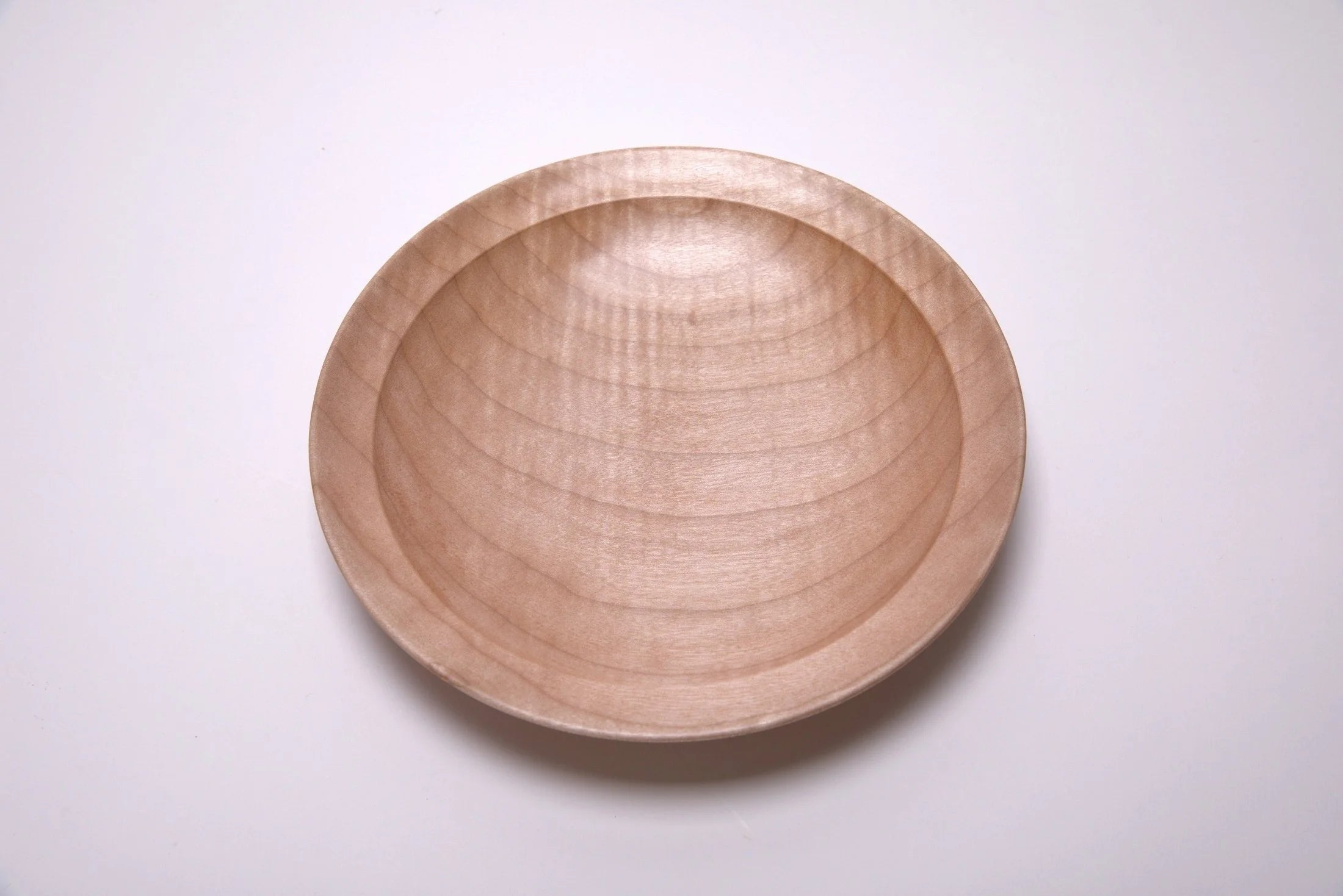 #2683 Tiger Big Leaf Maple Wooden Bowl  (9 3/8" x 1 1/2")