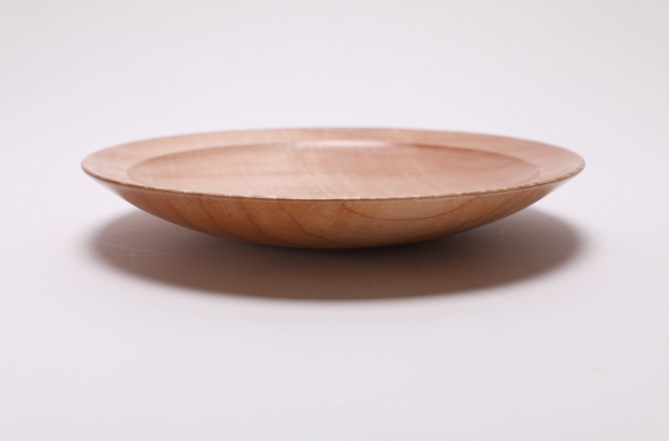 #2683 Tiger Big Leaf Maple Wooden Bowl  (9 3/8" x 1 1/2")