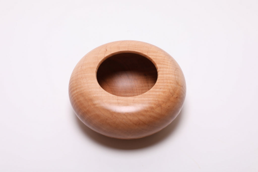 #2685 Tiger Maple Wooden Hollow Form  (6 1/4" x 2 5/8")