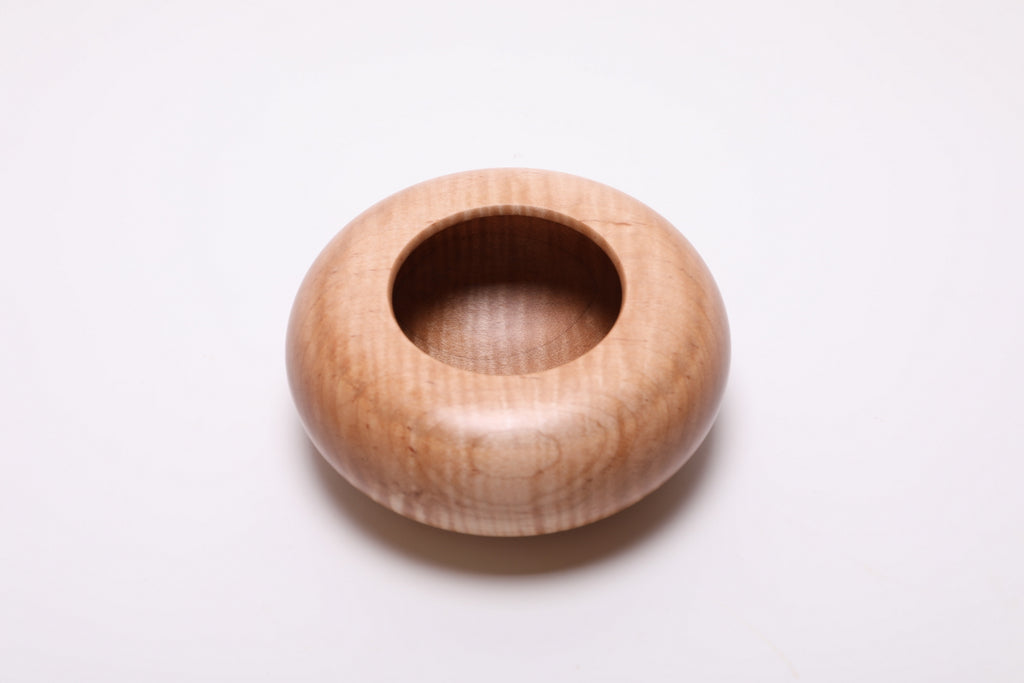 #2685 Tiger Maple Wooden Hollow Form  (6 1/4" x 2 5/8")