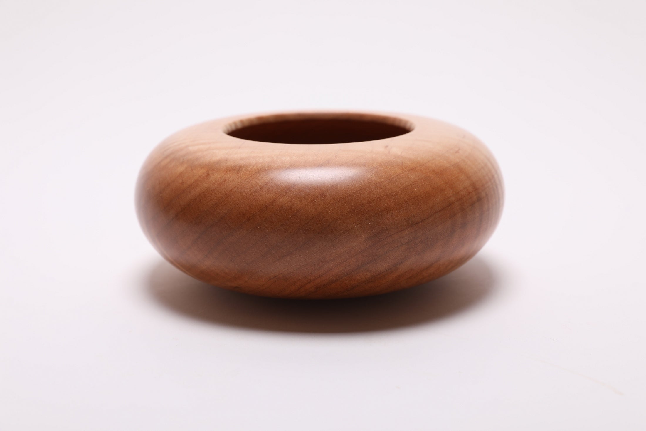 #2685 Tiger Maple Wooden Hollow Form  (6 1/4" x 2 5/8")