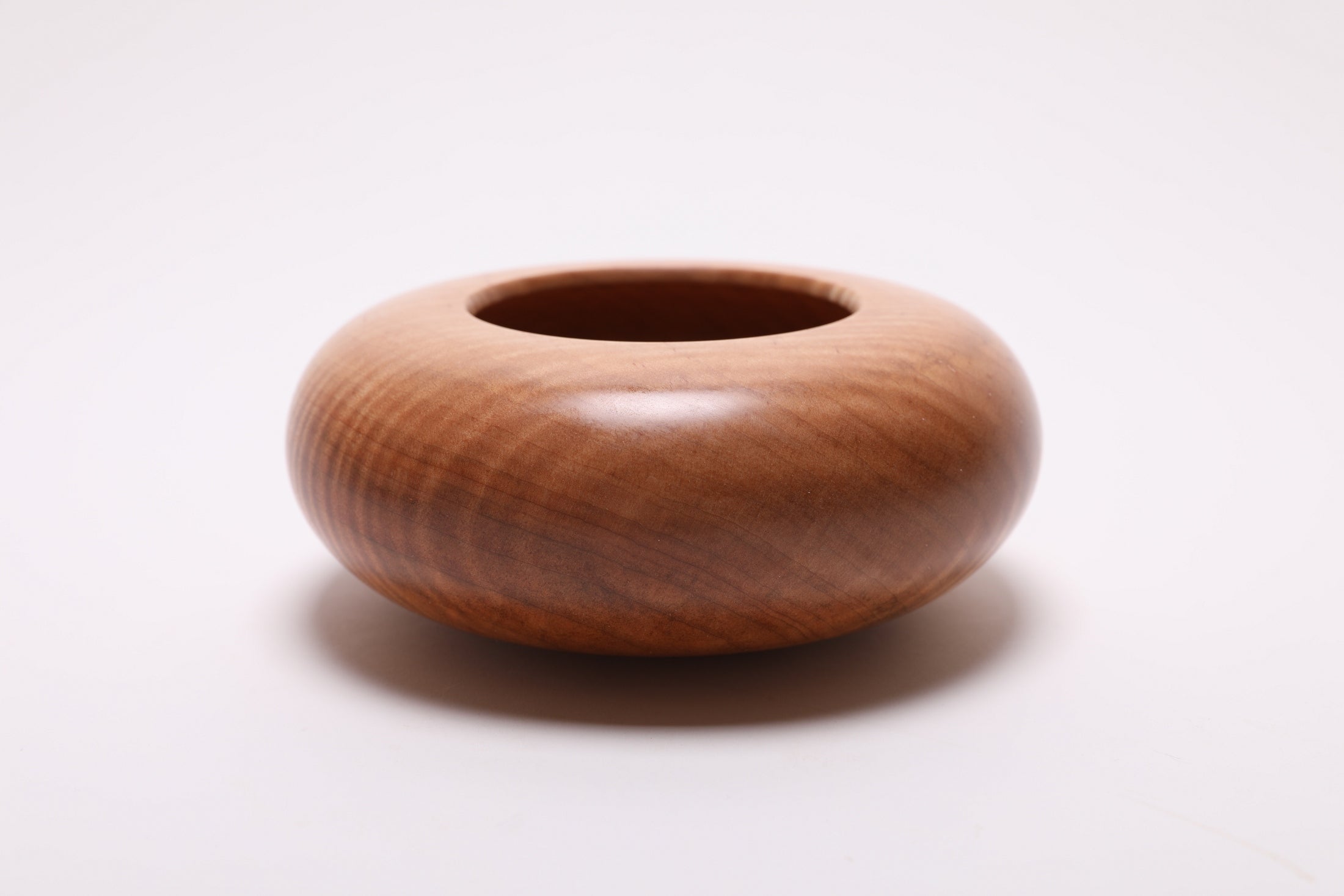 #2685 Tiger Maple Wooden Hollow Form  (6 1/4" x 2 5/8")