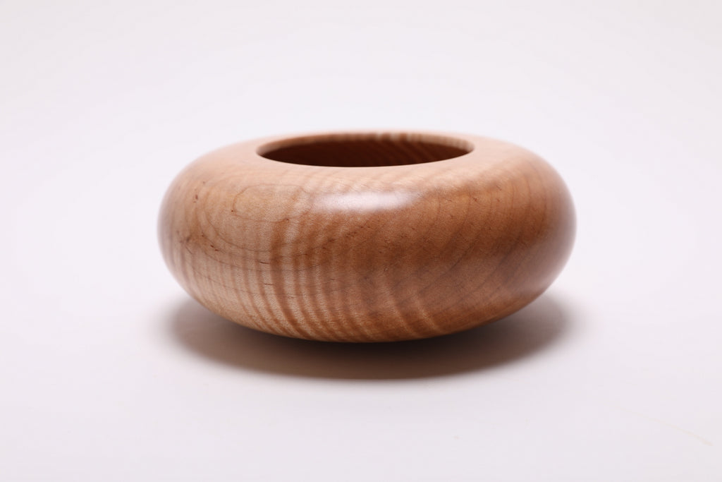 #2685 Tiger Maple Wooden Hollow Form  (6 1/4" x 2 5/8")
