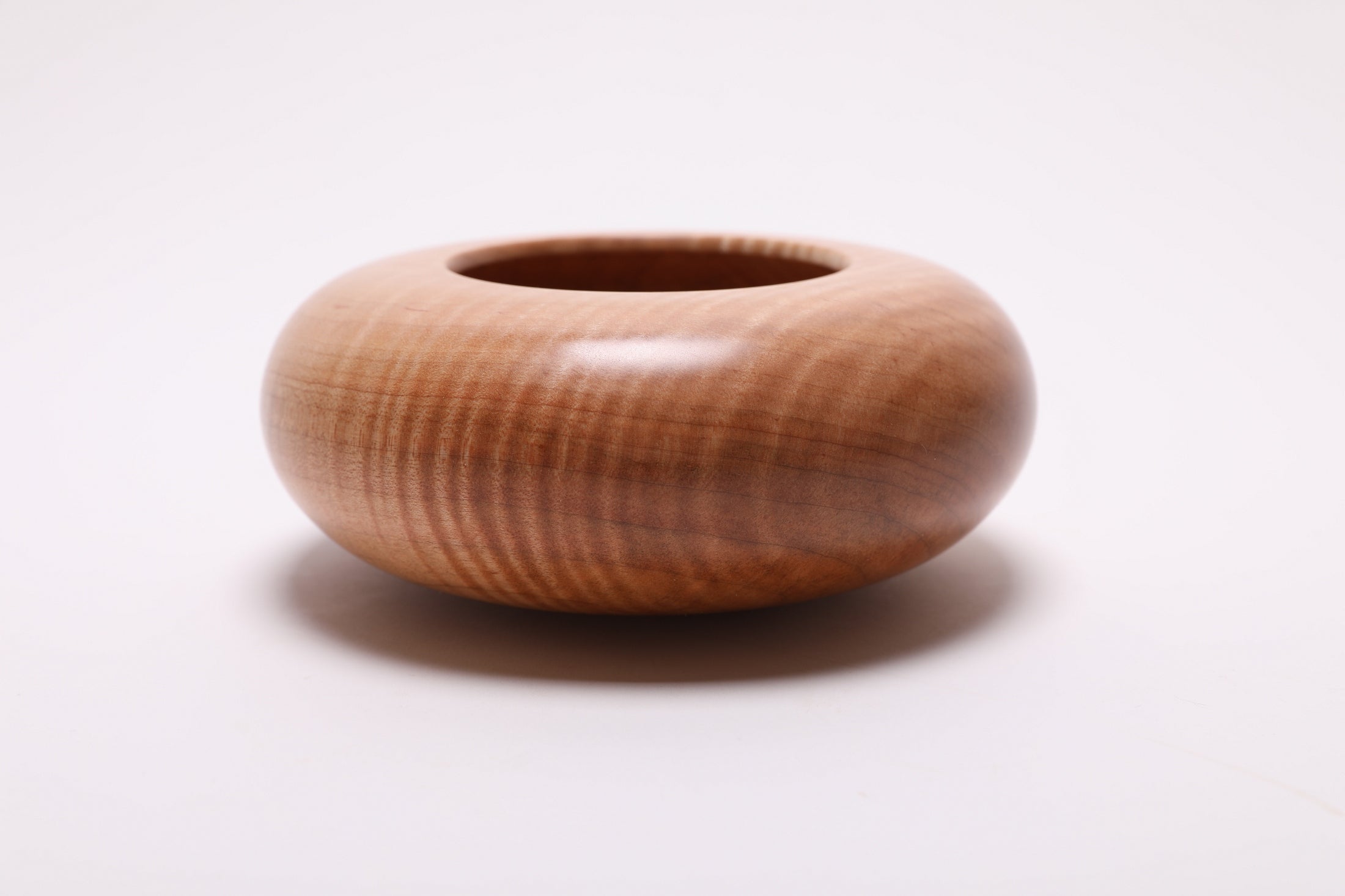 #2685 Tiger Maple Wooden Hollow Form  (6 1/4" x 2 5/8")