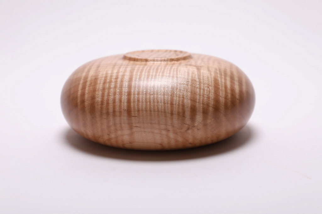 #2685 Tiger Maple Wooden Hollow Form  (6 1/4" x 2 5/8")