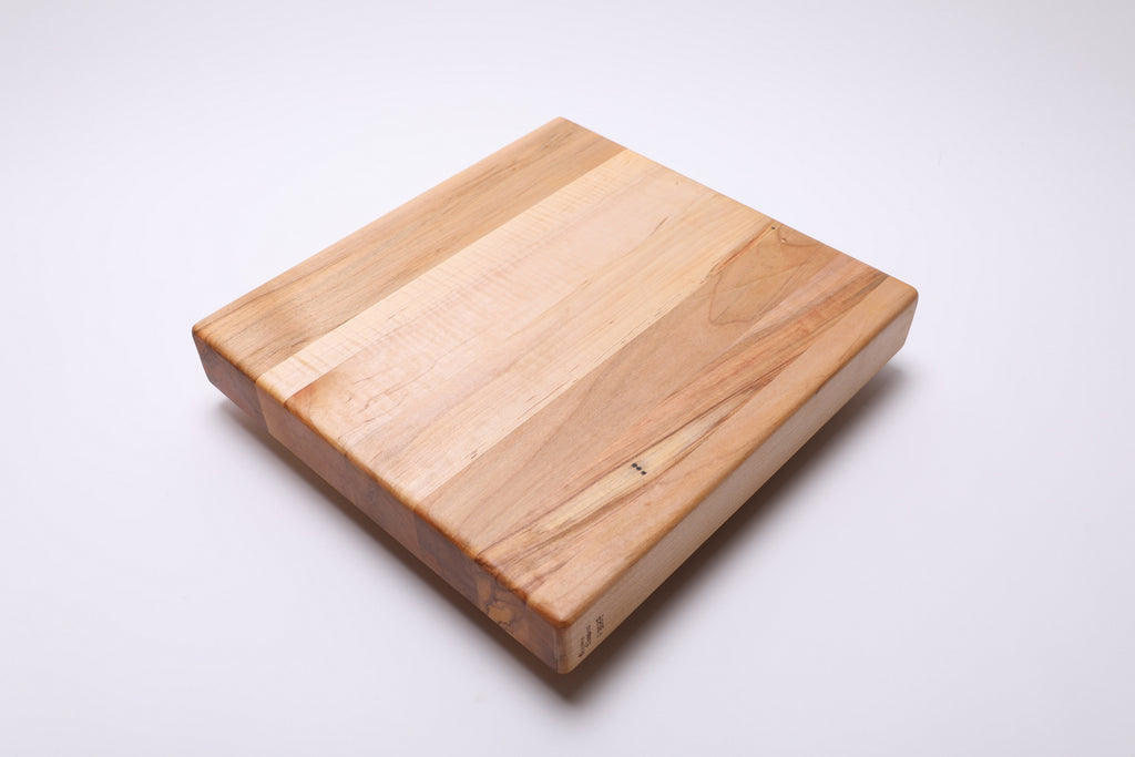 #3037 Edge Grain Ambrosia Maple Wooden Cutting Board  (13 1/2" x 12 5/8" x 2")