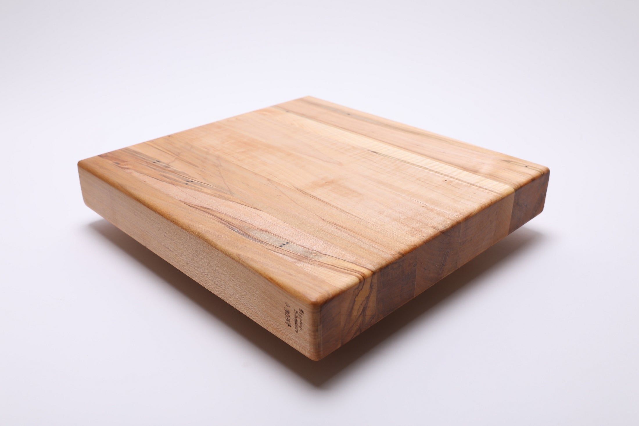 #3037 Edge Grain Ambrosia Maple Wooden Cutting Board  (13 1/2" x 12 5/8" x 2")