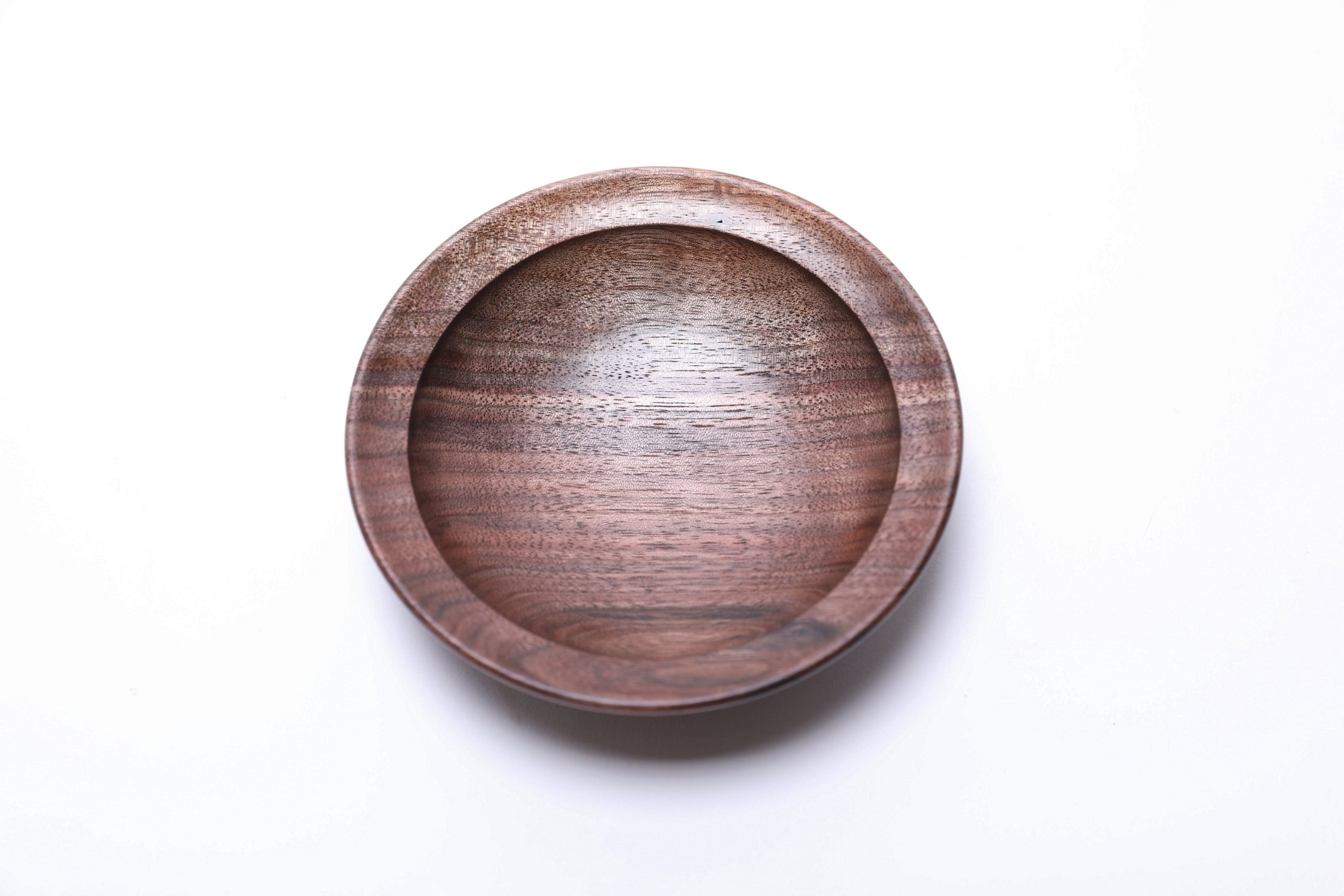 #2691 Wild Black Walnut Wooden Ring Dish  (4 3/8" x 1 1/4")
