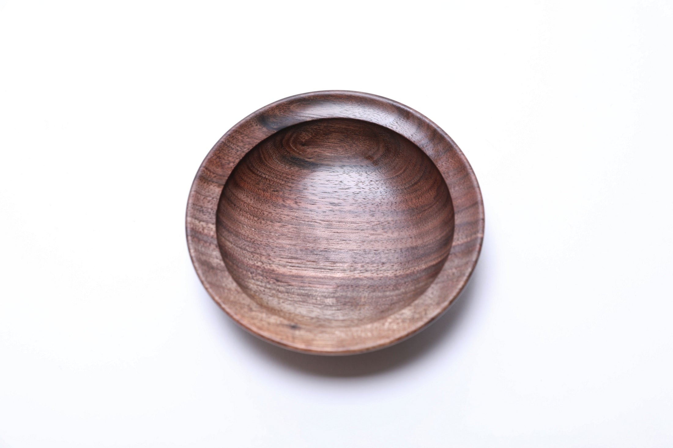 #2691 Wild Black Walnut Wooden Ring Dish  (4 3/8" x 1 1/4")
