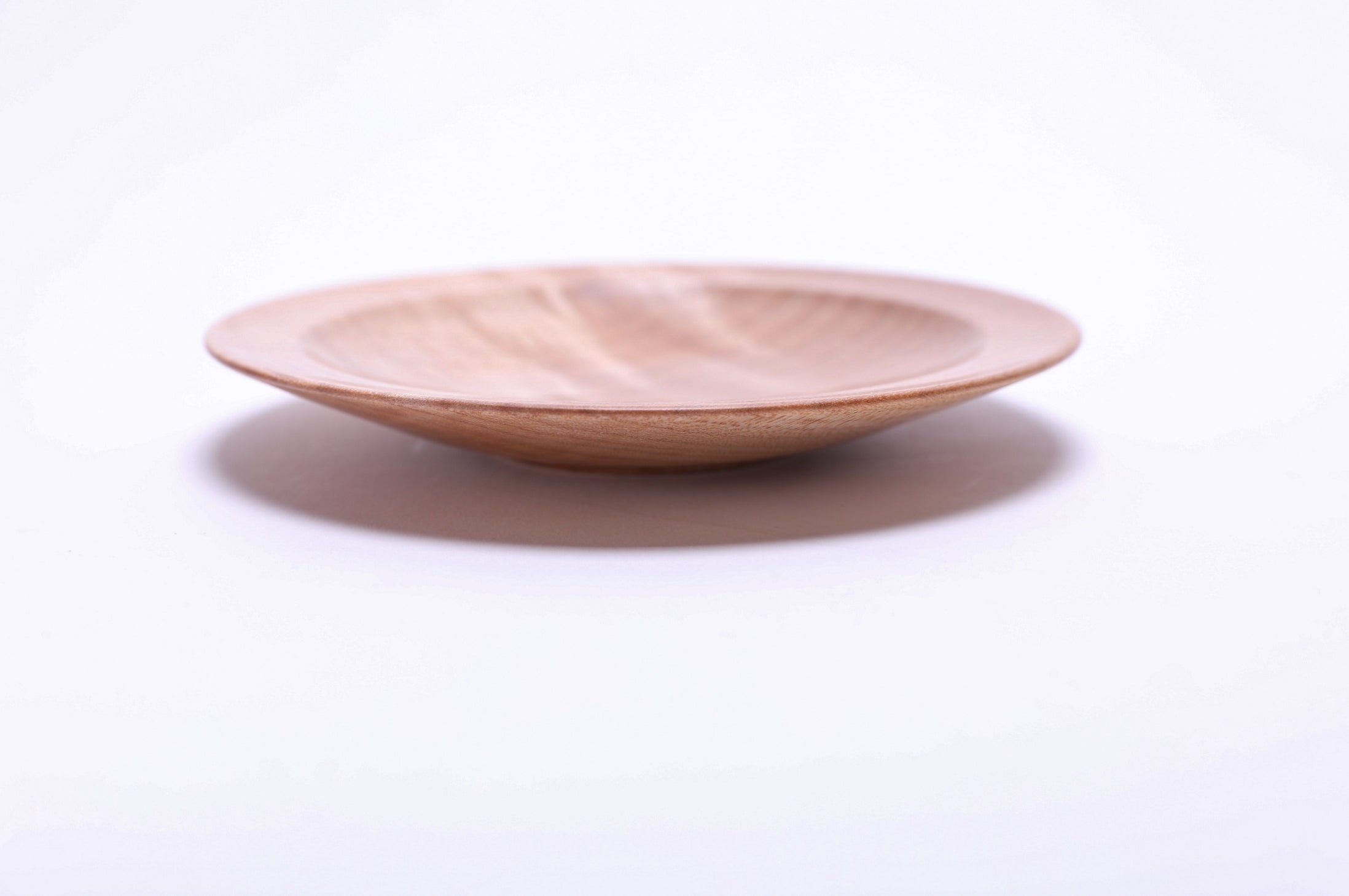 #2696 Quilted Big Leaf Maple Wooden Ring Dish  (5 1/2" x 3/4")