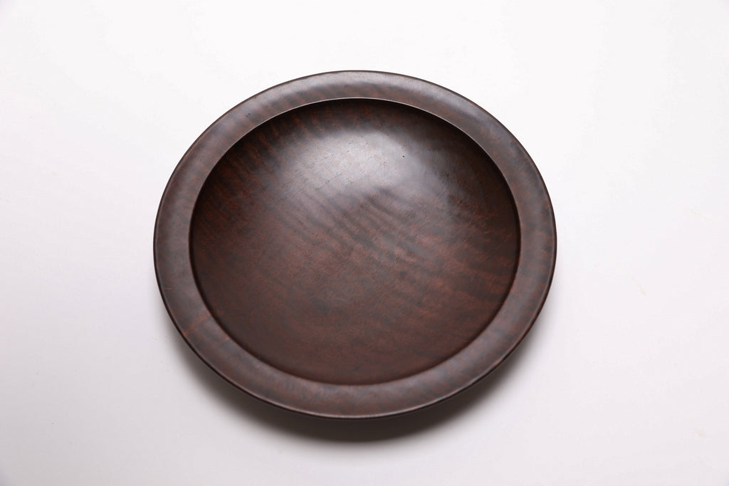 #2700 Thermally Modified (Roasted) Tiger Maple Wooden Bowl  (7" x 1 1/8")