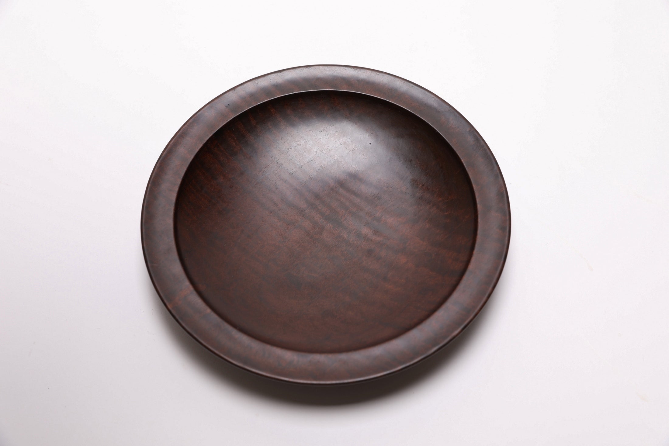 #2700 Thermally Modified (Roasted) Tiger Maple Wooden Bowl  (7" x 1 1/8")