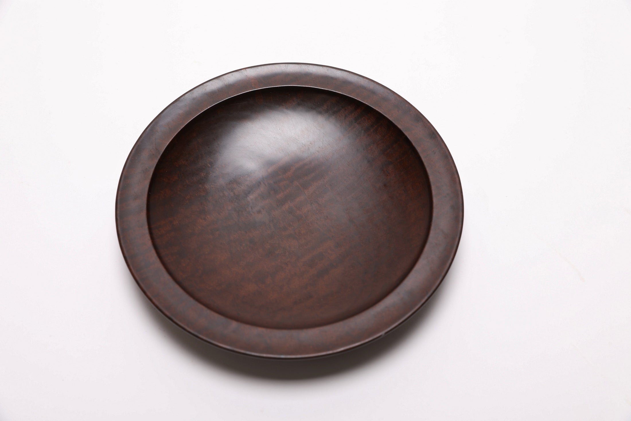 #2700 Thermally Modified (Roasted) Tiger Maple Wooden Bowl  (7" x 1 1/8")