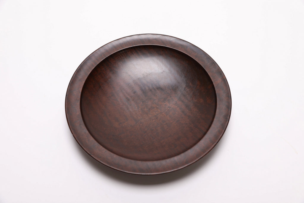 #2700 Thermally Modified (Roasted) Tiger Maple Wooden Bowl  (7" x 1 1/8")