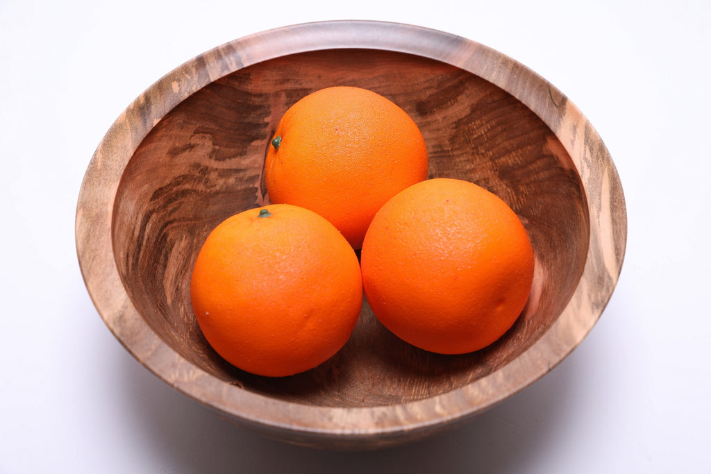 #2697 Spalted Ambrosia Maple Wooden Bowl  (9 1/2" x 3 5/8")