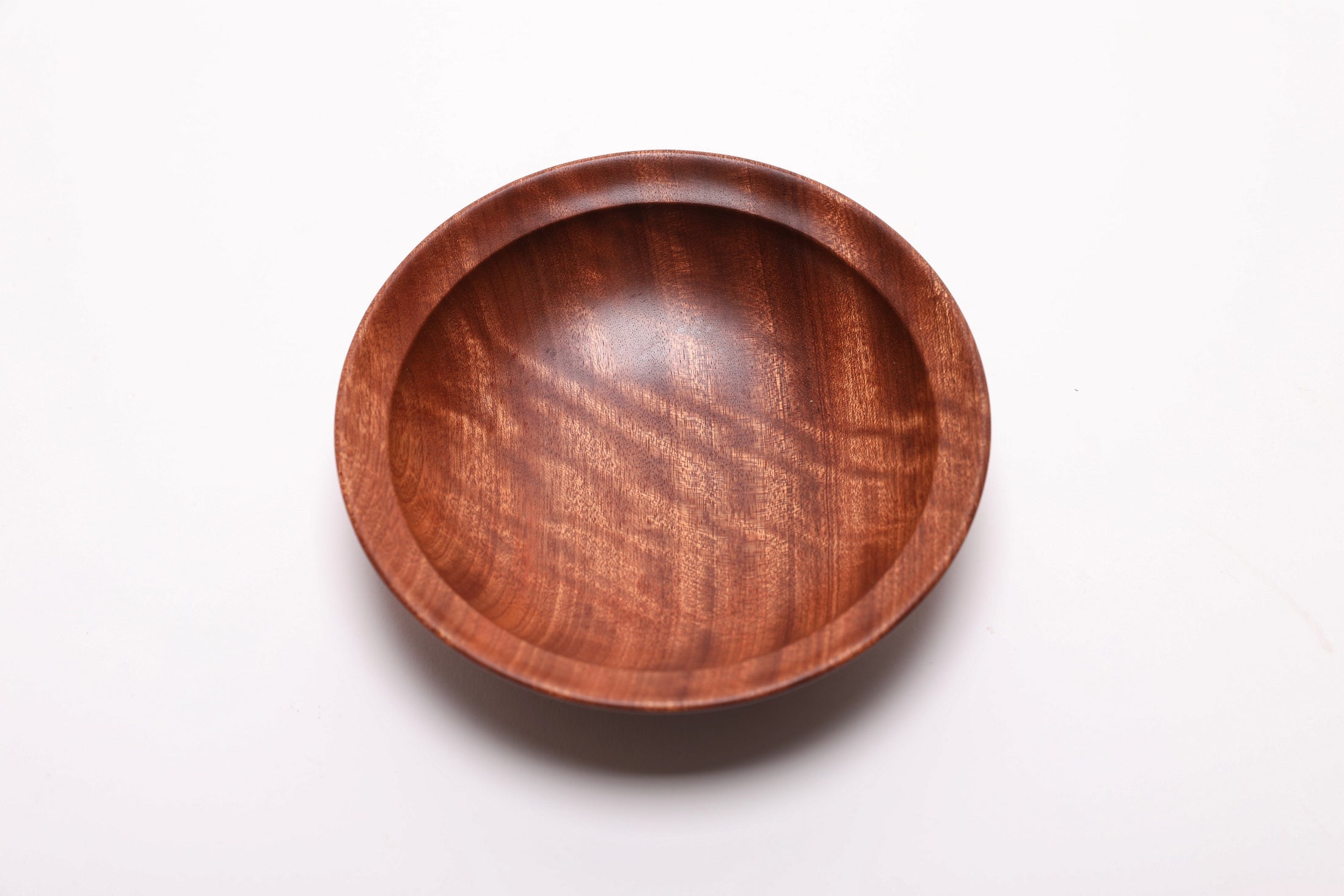 #2701 Quilted Ribbon Sapele Wooden Bowl  (5 1/2" x 1 3/8")