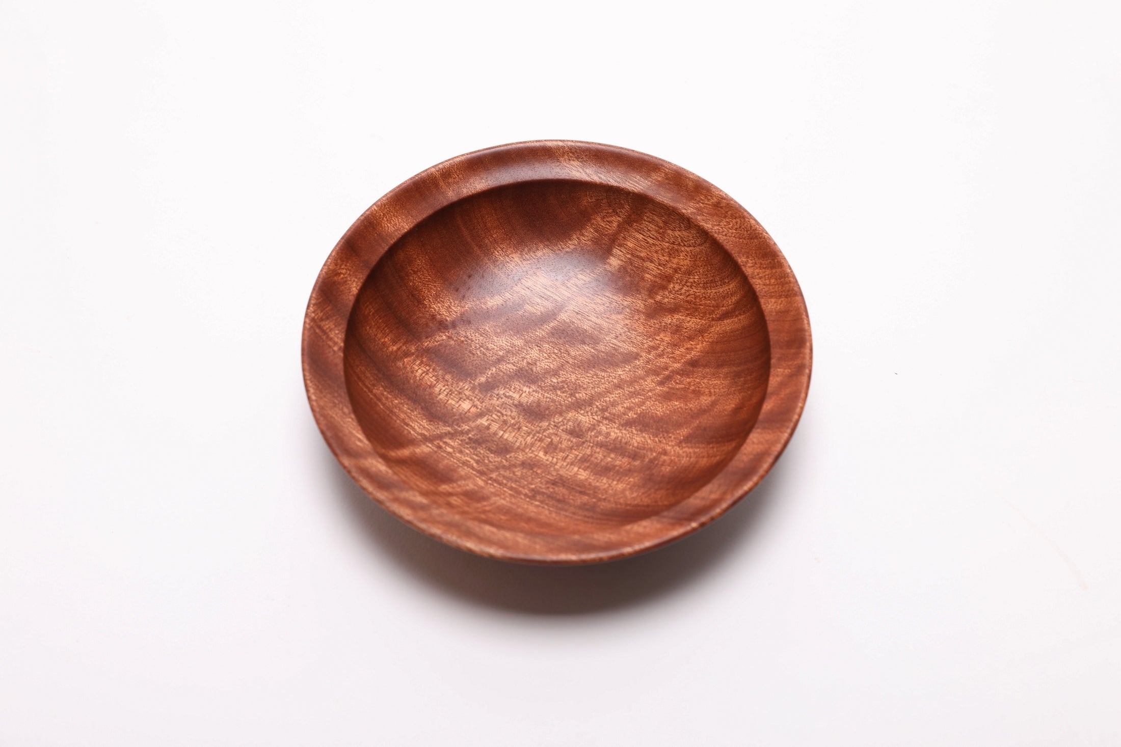 #2701 Quilted Ribbon Sapele Wooden Bowl  (5 1/2" x 1 3/8")