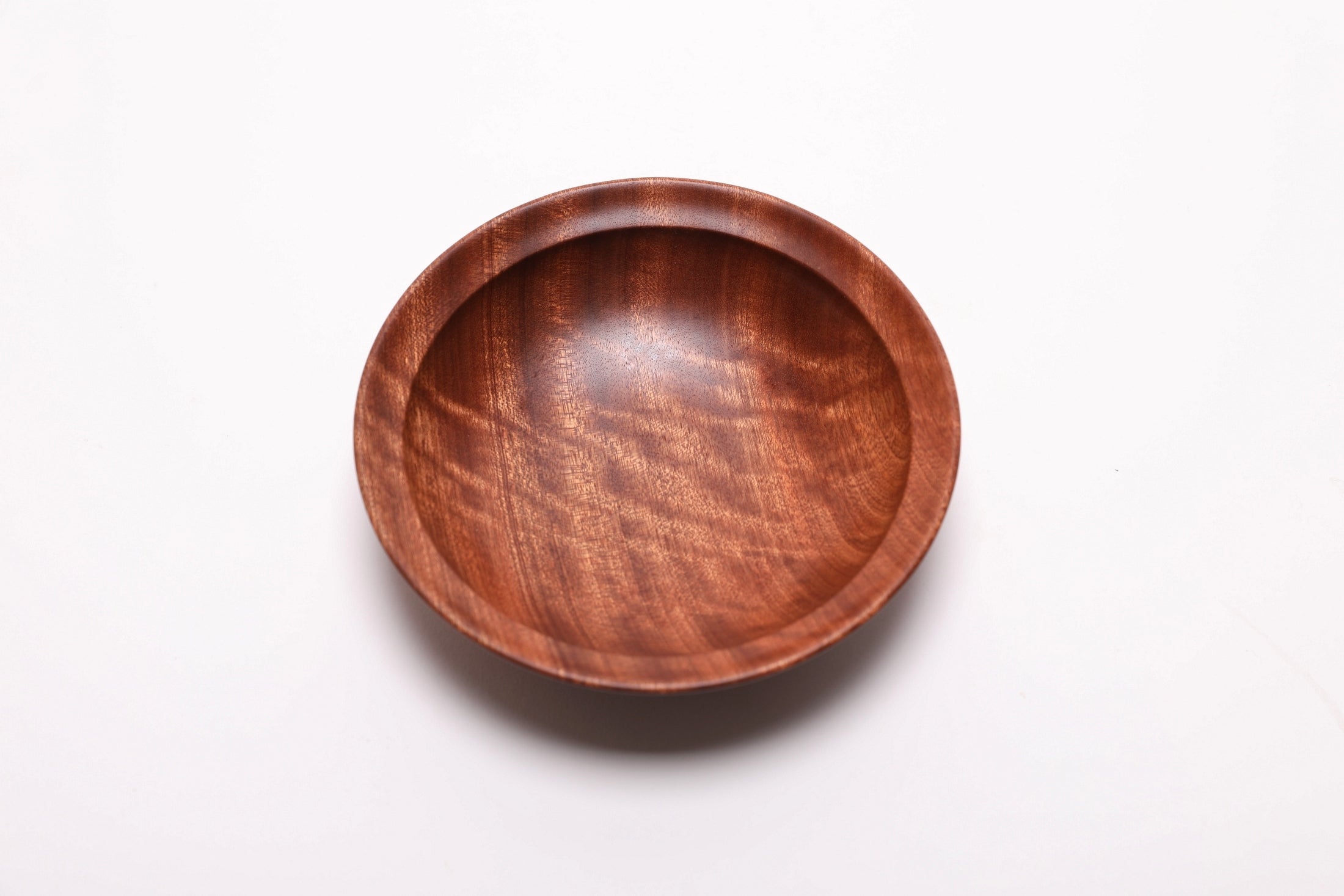 #2701 Quilted Ribbon Sapele Wooden Bowl  (5 1/2" x 1 3/8")