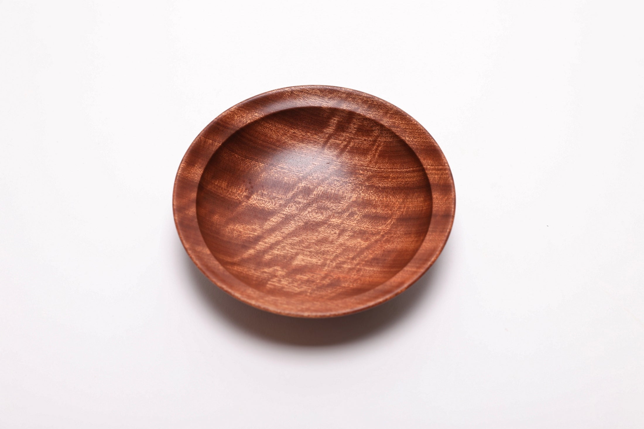 #2701 Quilted Ribbon Sapele Wooden Bowl  (5 1/2" x 1 3/8")