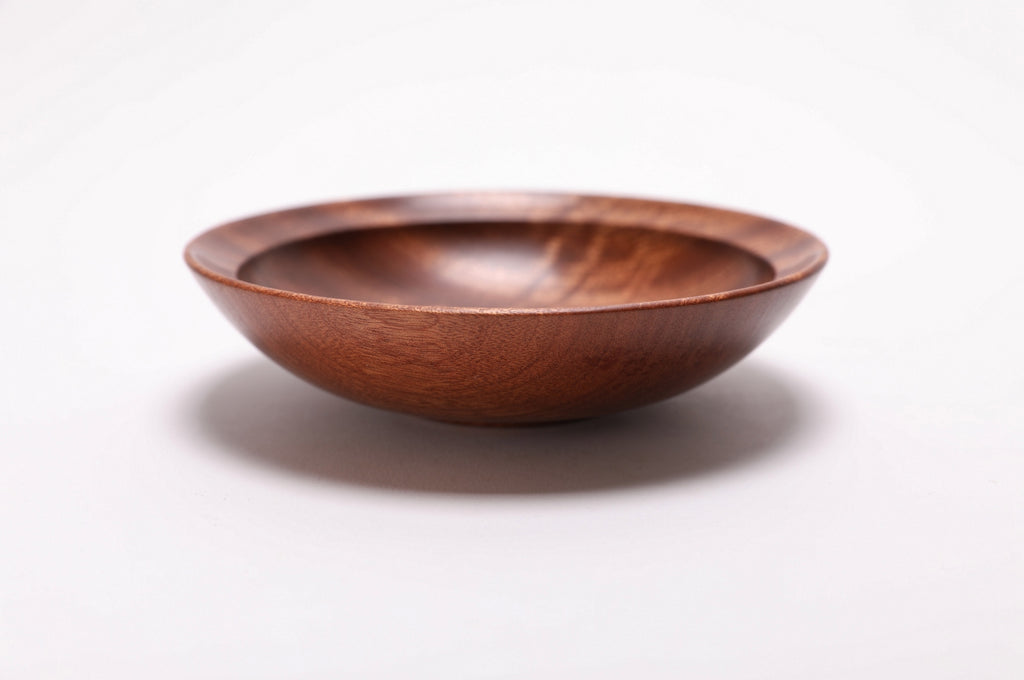 #2701 Quilted Ribbon Sapele Wooden Bowl  (5 1/2" x 1 3/8")