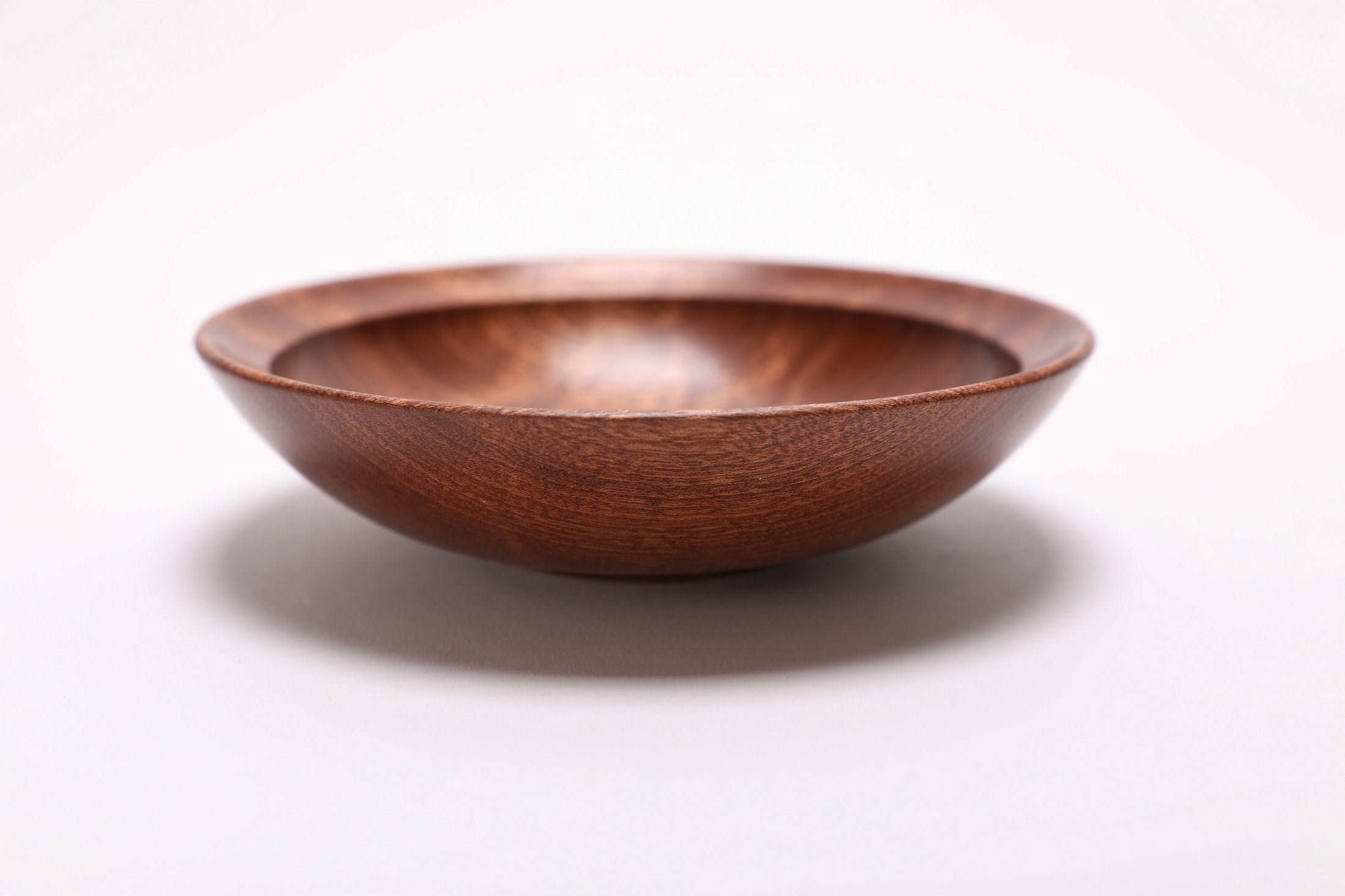 #2701 Quilted Ribbon Sapele Wooden Bowl  (5 1/2" x 1 3/8")