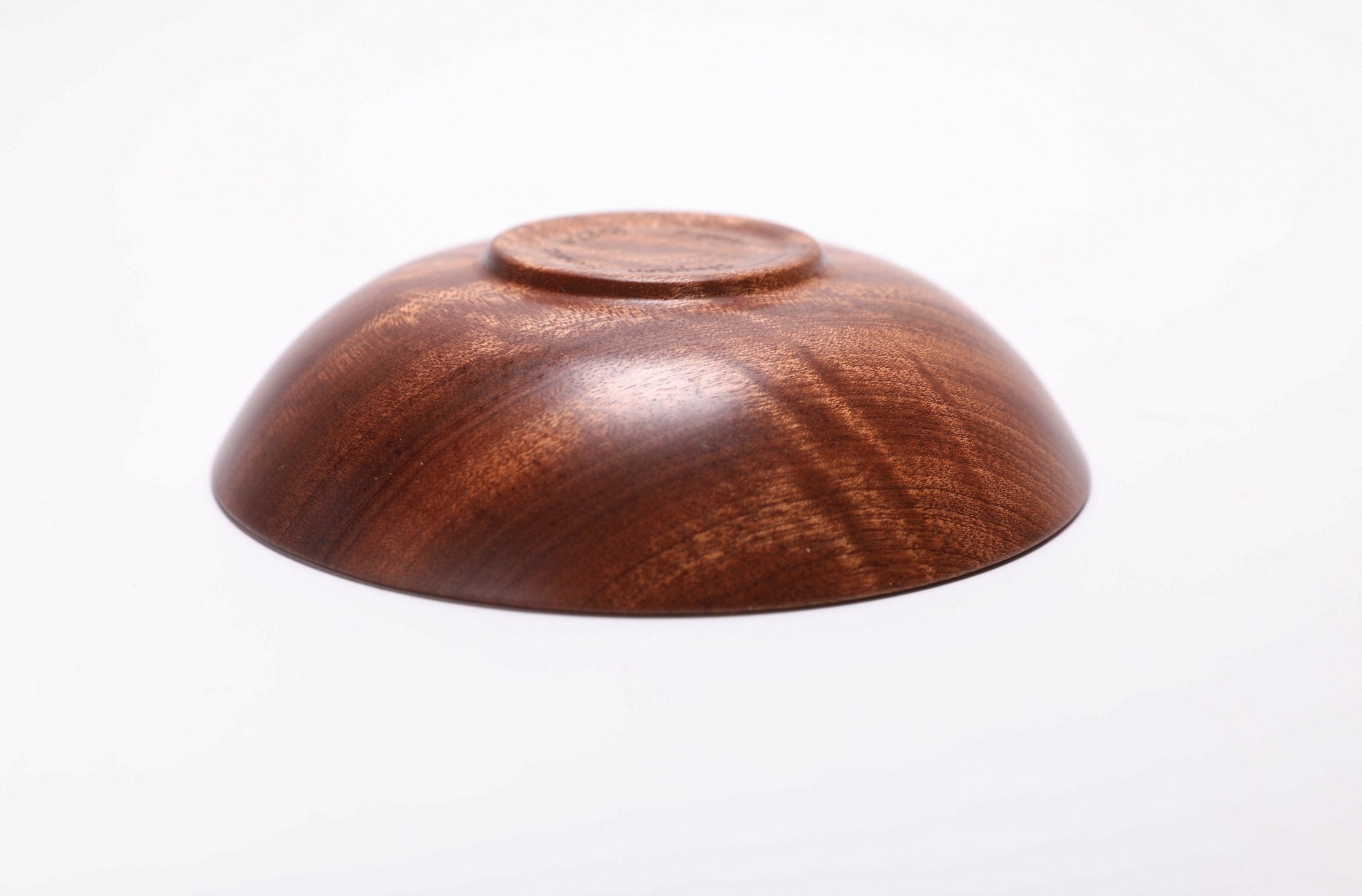 #2701 Quilted Ribbon Sapele Wooden Bowl  (5 1/2" x 1 3/8")