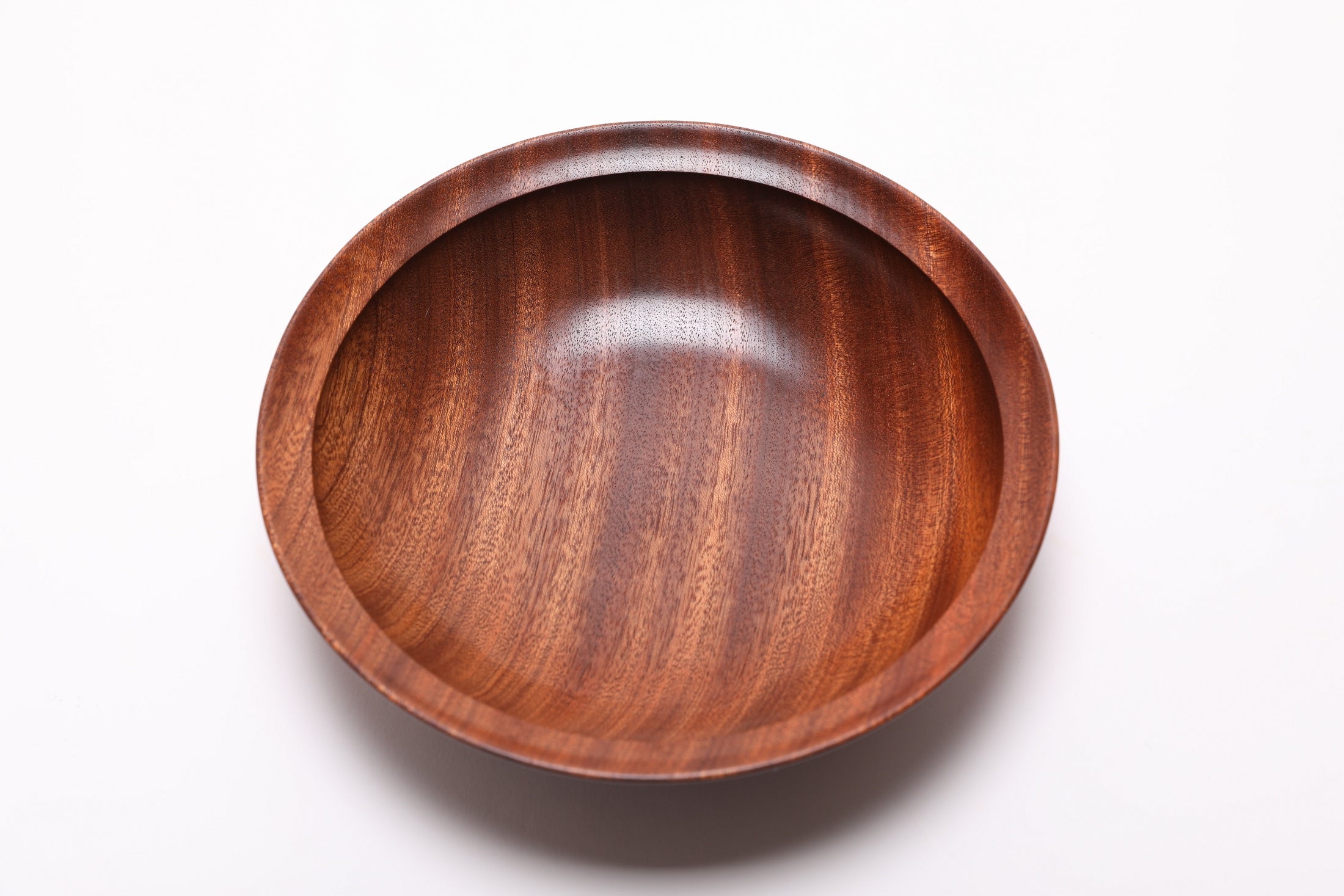 #2704 Ribbon Sapele Wooden Bowl  (7 3/4" x 2")