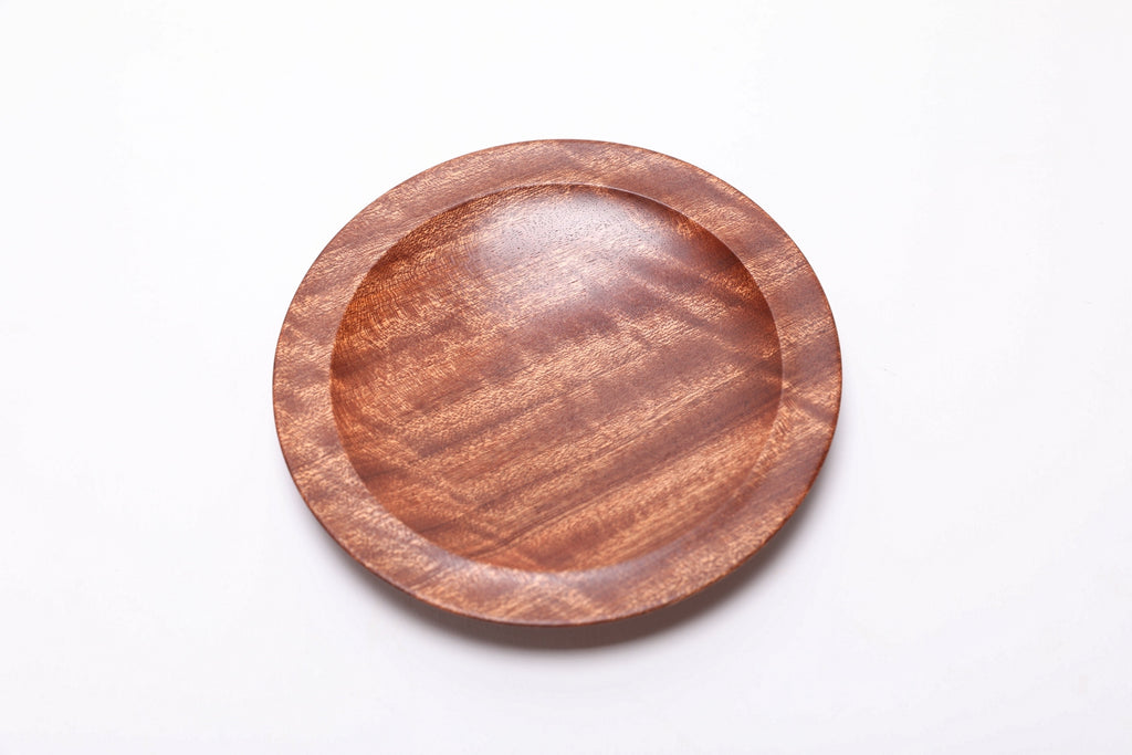 #2702 Quilted Ribbon Sapele Wooden Ring Dish  (5 1/4" x 5/8")