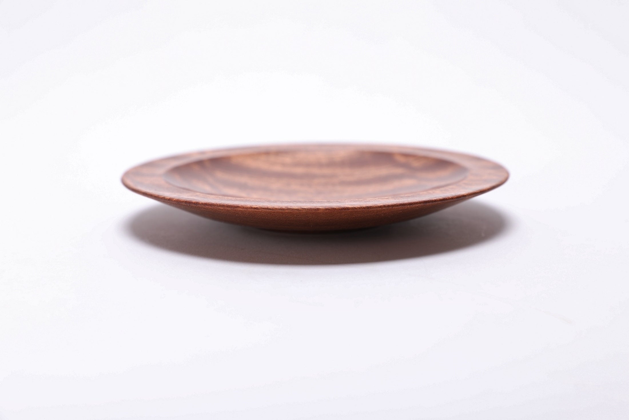 #2702 Quilted Ribbon Sapele Wooden Ring Dish  (5 1/4" x 5/8")