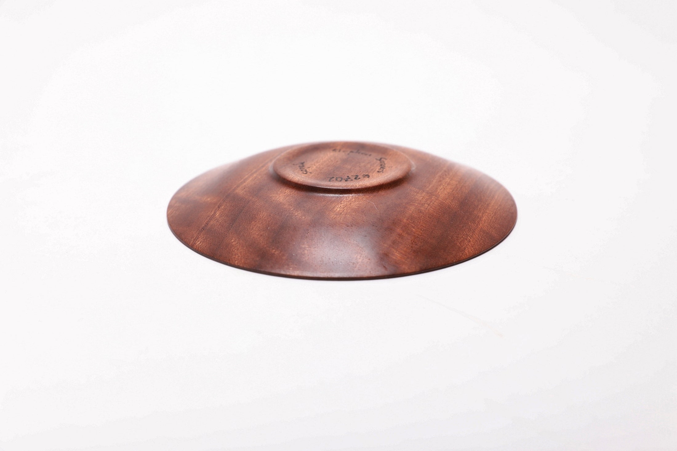 #2702 Quilted Ribbon Sapele Wooden Ring Dish  (5 1/4" x 5/8")