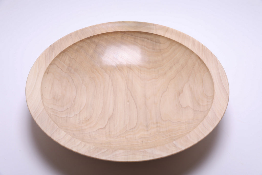 #2708 Large Curly Tulip Poplar Fruit, Salad and Dough Bowl  (16" x 3 3/8")