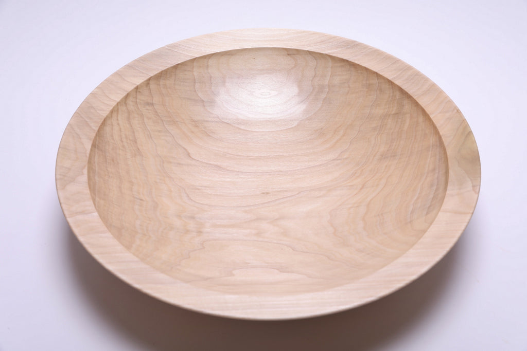 #2708 Large Curly Tulip Poplar Fruit, Salad and Dough Bowl  (16" x 3 3/8")