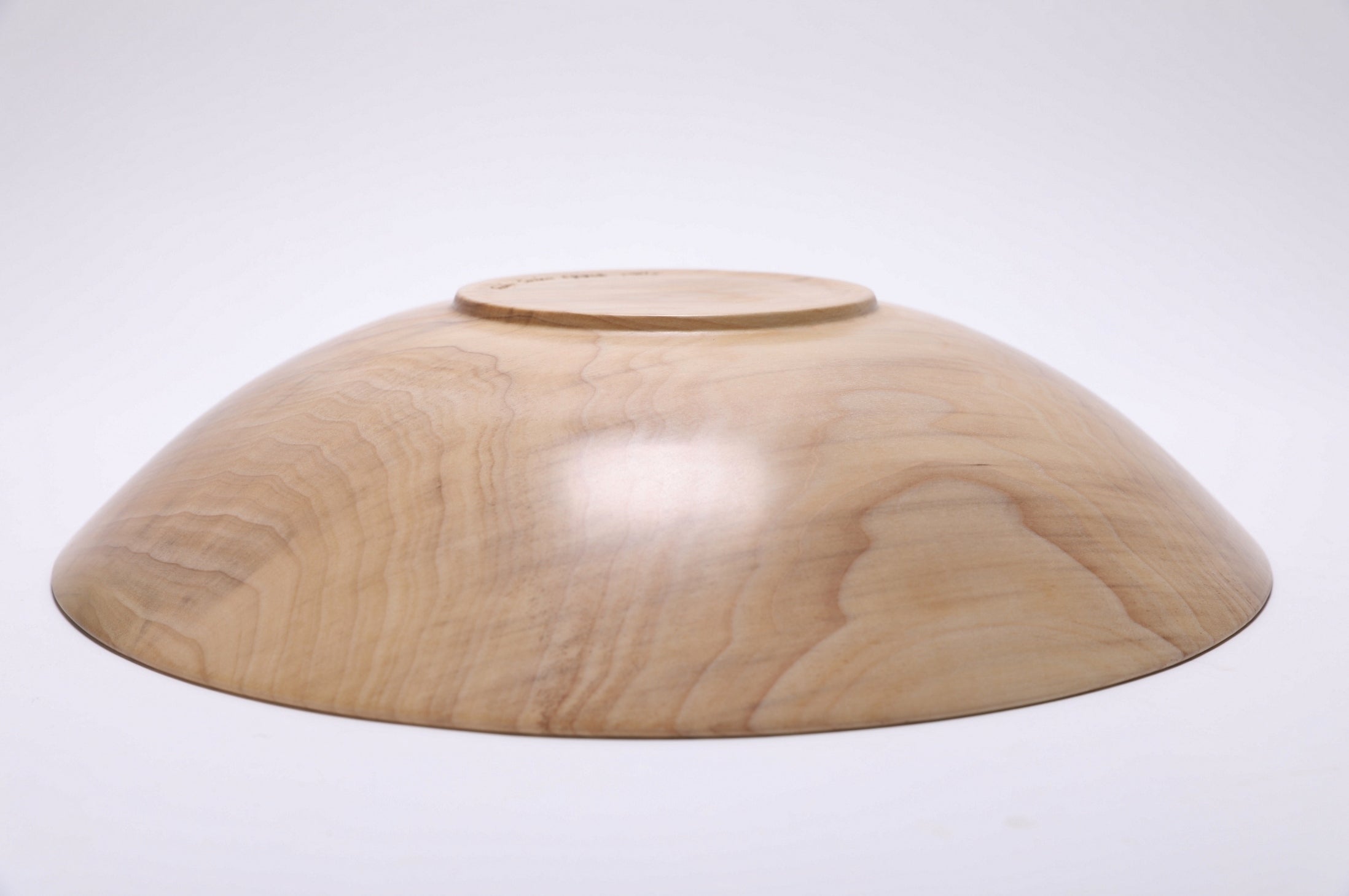 #2708 Large Curly Tulip Poplar Fruit, Salad and Dough Bowl  (16" x 3 3/8")